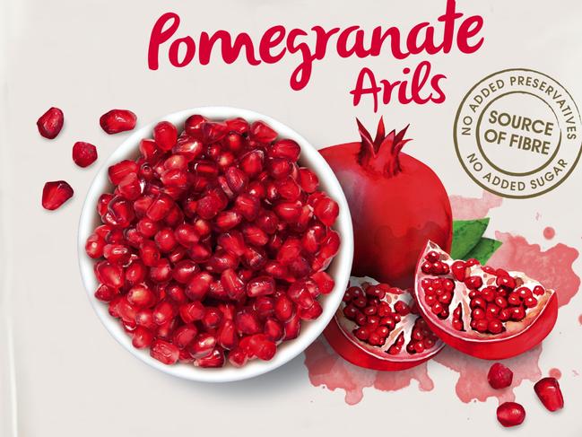 a Coles brand of pomegranate linked to 11 cases of hepatitis Anation wide and two in SA. Provided by SA Health.