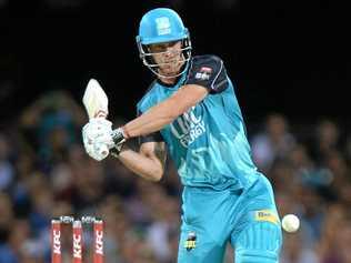 Chris Lynn of the Brisbane Heat. Picture: Bradley Kanaris