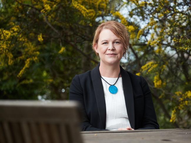 Kirsty Rich poses for a picture in South Australia, after experiencing domestic violence, Wednesday, Sept. 4, 2019. Picture: MATT LOXTON