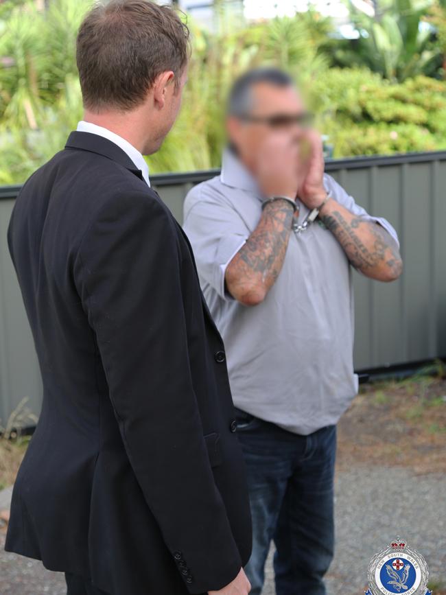 Arrest images of Mr Daley from NSW Police in 2019. Picture: NSW Police