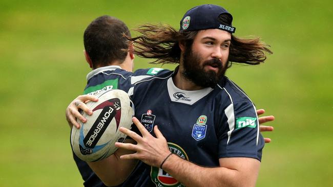 Aaron Woods is fired up for State of Origin game 2. Picture: Gregg Porteous