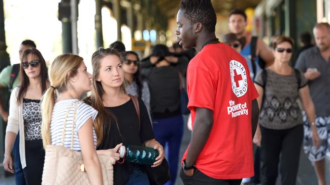 Charity “chuggers” should be dealt with under anti-”annoyance” legislation.