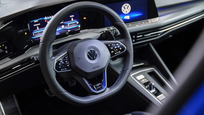 Huge new paddle shifters and an ‘R’ button feature on its steering wheel.