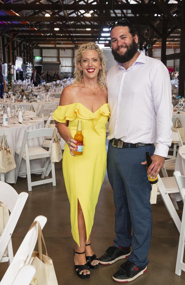 Mandy and Oli Pearl representing Lion at Ladies Diamond Luncheon hosted by Toowoomba Hospital Foundation at The Goods Shed, Friday, October 11, 2024. Picture: Kevin Farmer