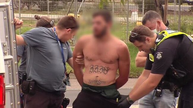 A man will appear in court on Wednesday after allegedly carrying out a road rage attack outside a school in Melton, in Melbourne’s northwest. Picture: 9 News