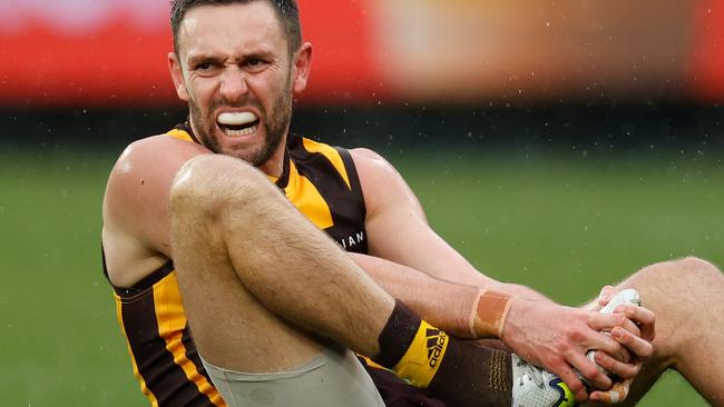 Star Hawk Jack Gunston will miss consecutive games. Picture: Getty Images