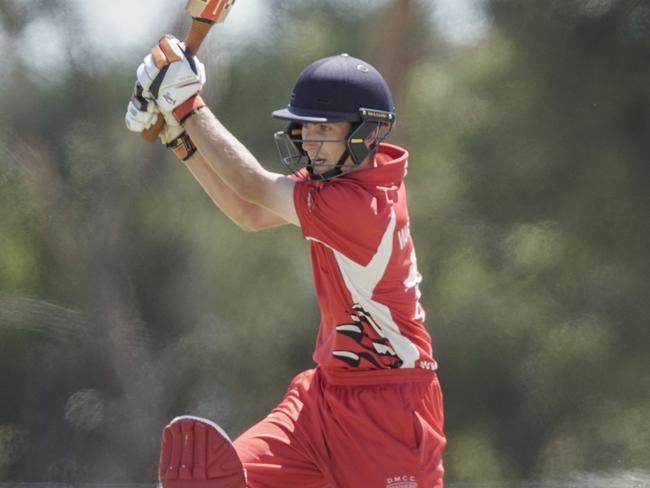 Devon Meadows batsman Nathan Worsteling.