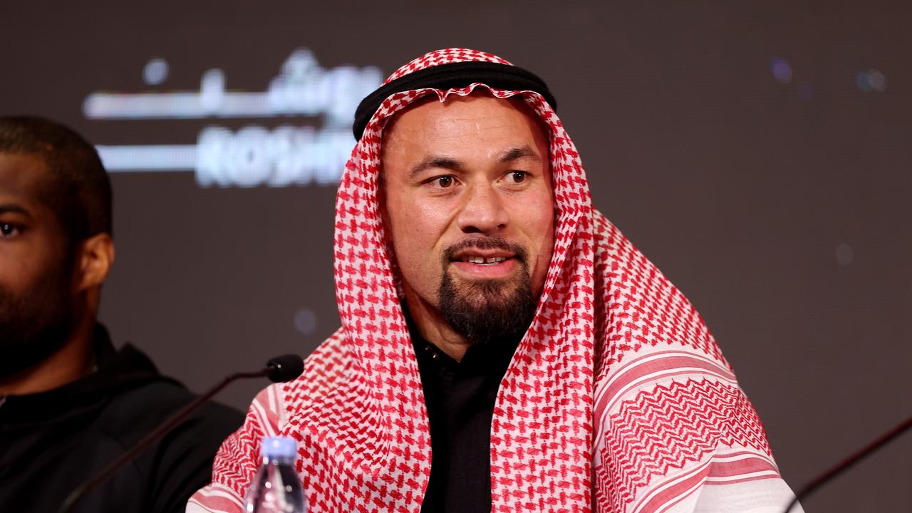 Joseph Parker fumes at idiotic question. (Photo by Richard Pelham/Getty Images)