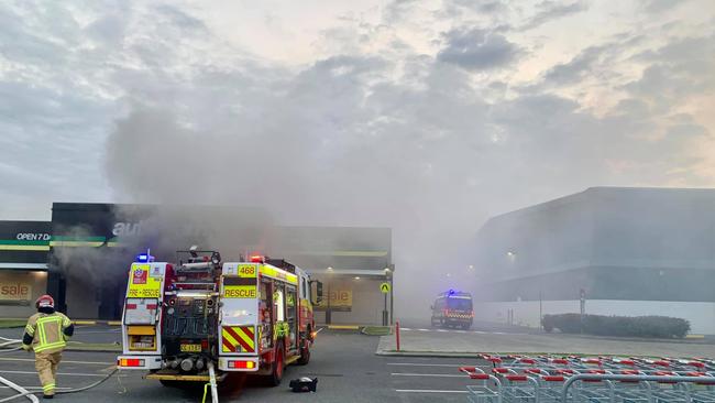 SOCIAL MEDIA IMAGE DISCUSS USE WITH YOUR EDITOR - Firefighters attended a blaze at the AutoBarn store on Greenway Drive in Tweed Heads South on Saturday, October 24, 2020.