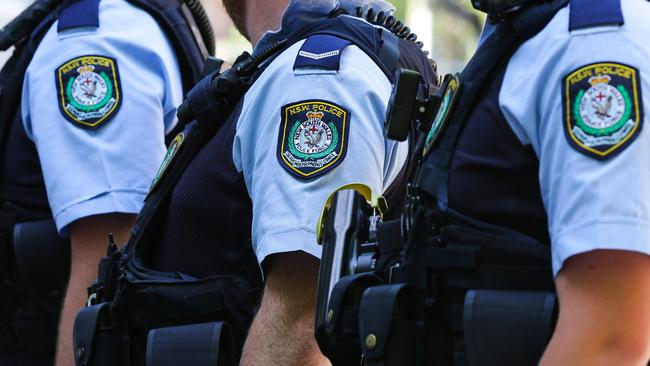 SYDNEY, AUSTRALIA , NSW Police Force general generic stock GV breaking news police tape image at the Headquarters in Surry Hills, Sydney Australia. Picture: NCA Newswire / Gaye Gerard