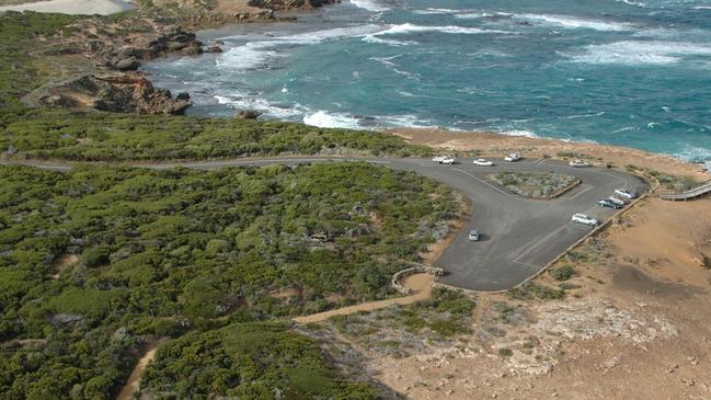 Warnambool’s popular coastal lookout Thunder Point where the burnt out car of missing person Christopher Jarvis was found. Picture: supplied