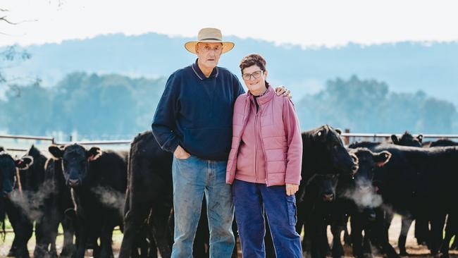 Bill Weidner with his daughter Gayle Quinn. Picture: Chloe Smith