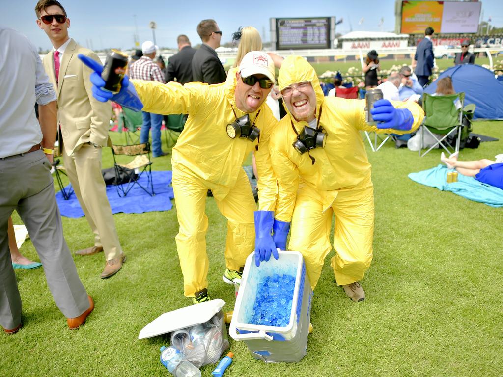 Racegoers are out in force at Flemington racecourse for the 2015 Melbourne Cup. Picture: Jason Edwards