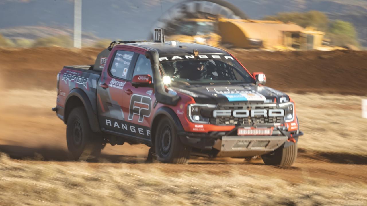 The Ranger Raptor won its class at the 2023 Finke Desert Race.