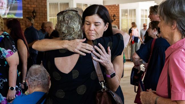 Hundreds attended the funeral service for Nightcliff Friendly Grocer owner Linford Feick on Wednesday, May 7 at Resthaven Chapel. Picture: Pema Tamang Pakhrin