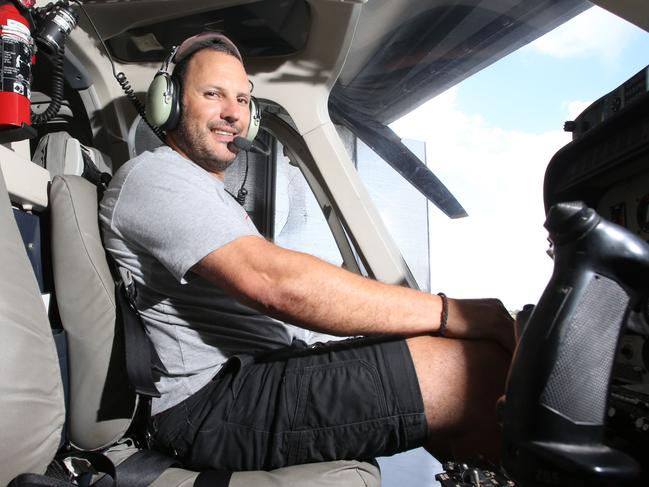 Nautilus Aviation helicopter pilot Anthony Christiani.PICTURE: JUSTIN BRIERTY