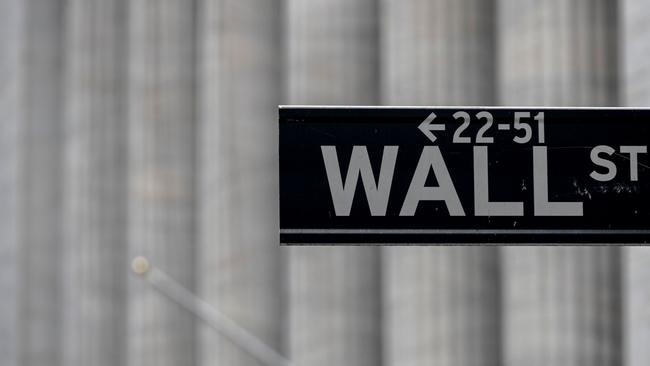 The Dow Jones dropped 1.3 per cent on Tuesday, wiping off its year to date gains. Photo: Johannes Eisele / AFP