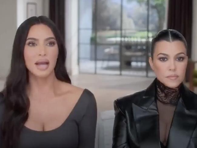 Kim and Kourtney’s issues were laid bare in the season premiere. Picture: Supplied