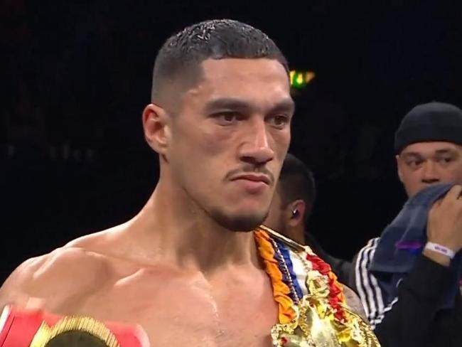 Jai Opetaia defended his world title. Picture: Fox Sports