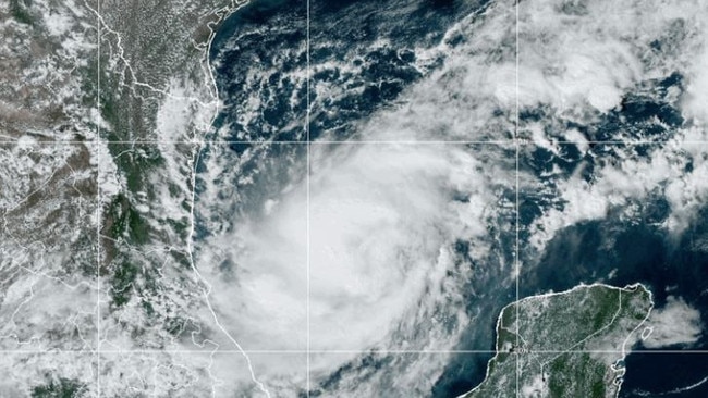 NOAA satellite image of Hurricane Milton in the Gulf of Mexico on 7 October 2024