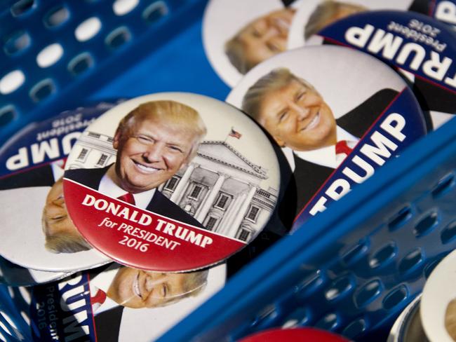 14/01/16 - Donald Trump merchandise for sale outside the North Charleston Convention Centre, North Charleston, South Carolina, USA. Picture Megan Cullen. Story Anna Cadwell.