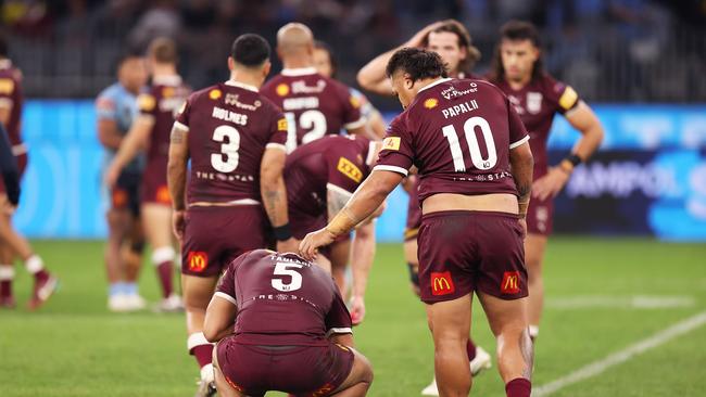 The Maroons say Papalii has been a father figure in the team and have leaned on his experience. Picture: Getty Images.