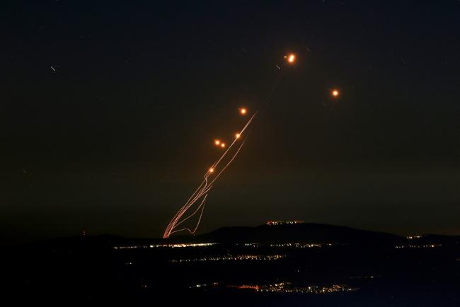 Rockets fired from southern Lebanon are intercepted by Israel