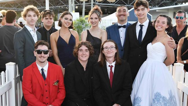 Caloundra State High School's Year 12 students celebrate at their formal. Picture: Patrick Woods.