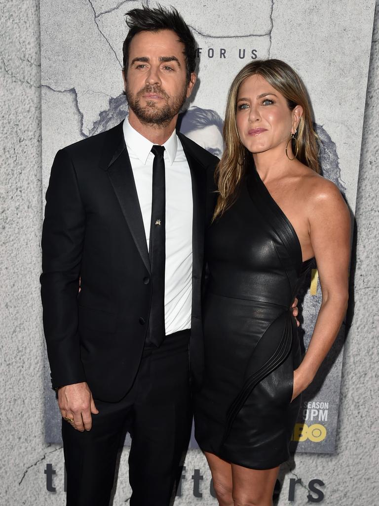 Theroux and Aniston split in 2017 after two years of marriage. Picture: Alberto E. Rodriguez/Getty Images