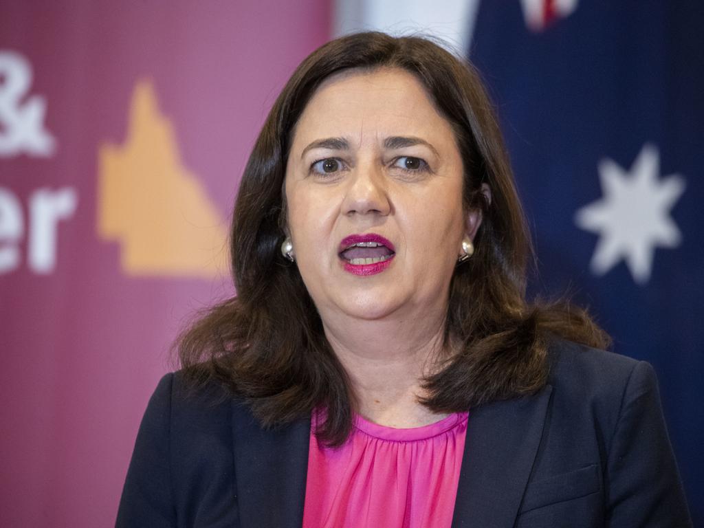 Queensland Premier Annastacia Palaszczuk says there will be delays at the borders because ‘we have to get this right and we have to take these precautions’. Picture: AAP Image/Glenn Hunt