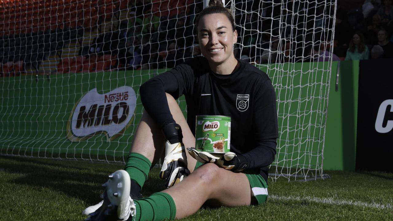 Matildas star Mackenzie Arnold says Milo ‘has earned a place in the bedrock of what it means to be an Aussie’. Picture: Supplied