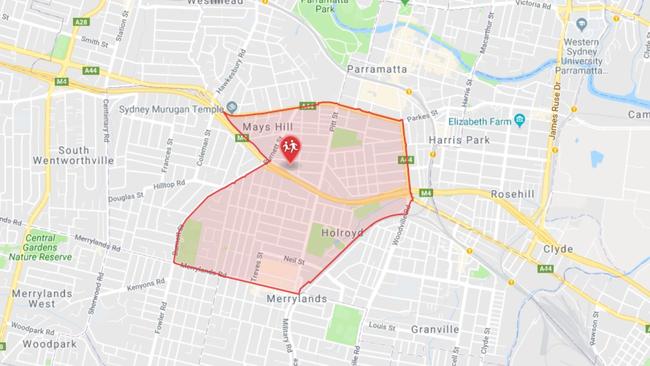 Parramatta West school’s catchment area.