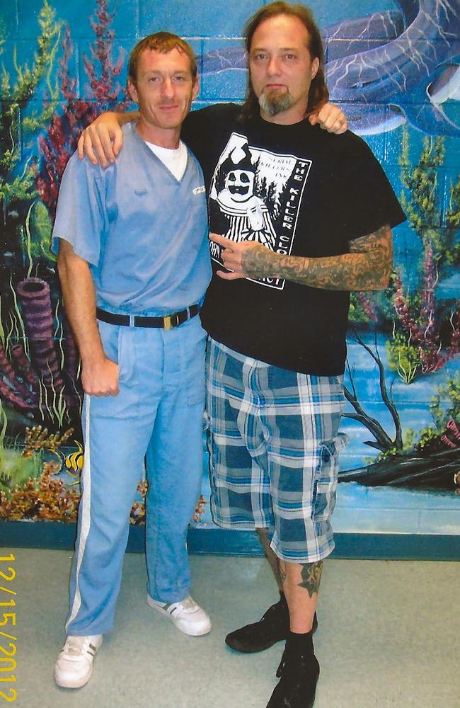 Convicted killer Roderick Ferrell and Serial Killer Ink owner Eric Holler, who visited the inmate in prison in 2012.