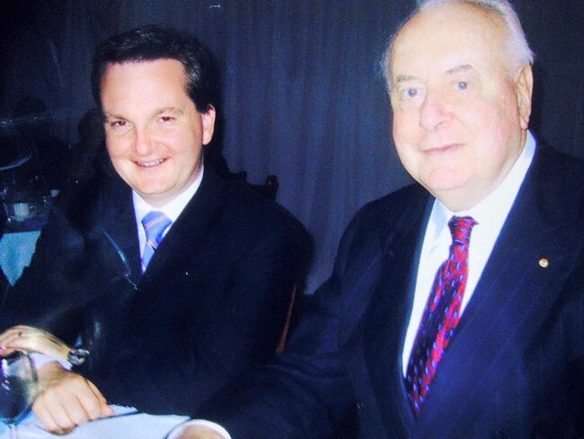 Chris Bowen with Gough Whitlam. Picture: Chris Bowen/Facebook