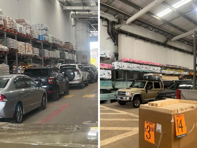 A tradie has posted about a stunt he pulled at Artarmon Bunnings for being held-up in a loading area. Picture: Facebook