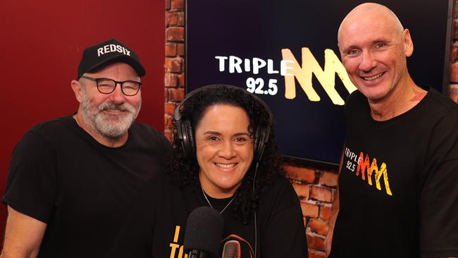 Patty-Ann Waho is one of 15 lucky Gold Coasters to host 92.5 Triple M’s brekkie show as the station farewells Bridget ‘Bridge’ Brousard. Picture: Supplied