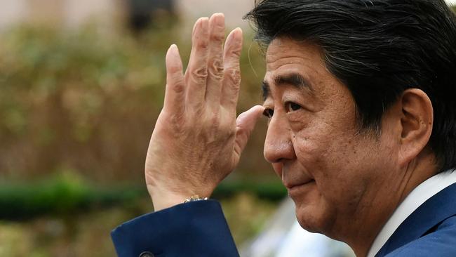 Japan's former Prime Minister Shinzo Abe. Picture: John Thys / AFP)