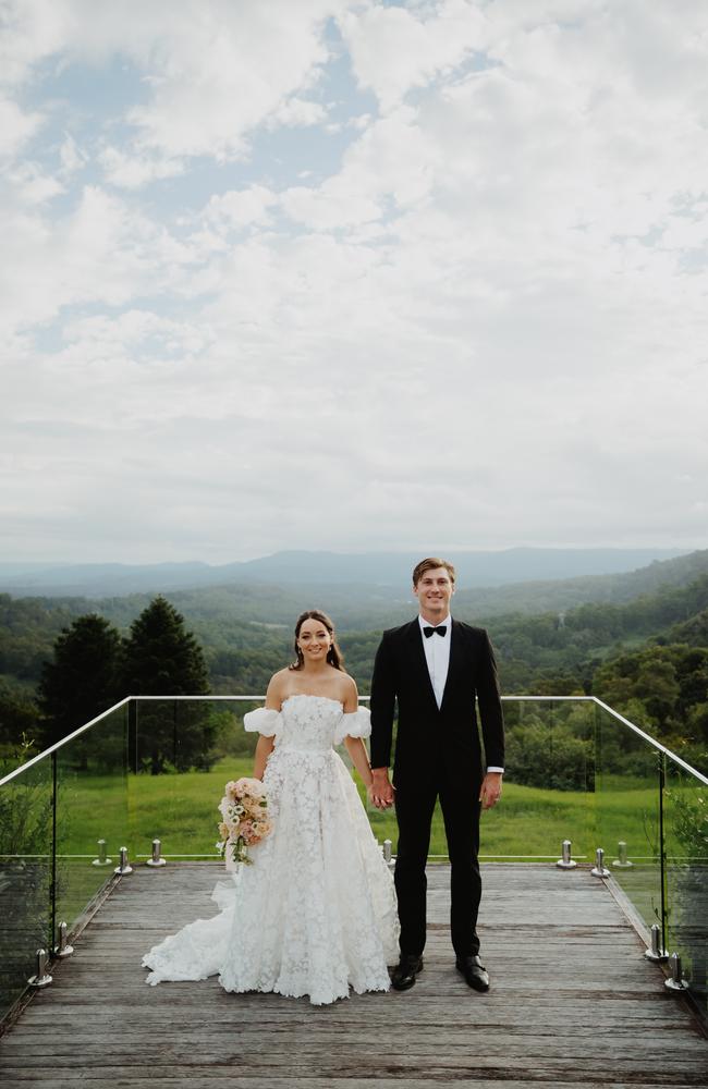 Kara McEwan and Tim Davis's wedding. Picture: Manuel Brandao