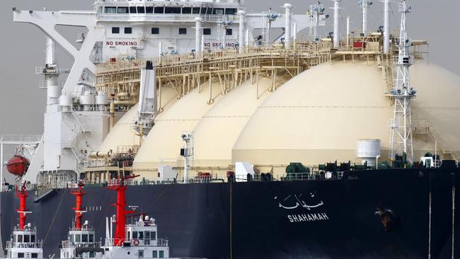 LNG vessels could soon be unloading gas to the east coast as traditional sources begin to deplete. Picture: Bloomberg
