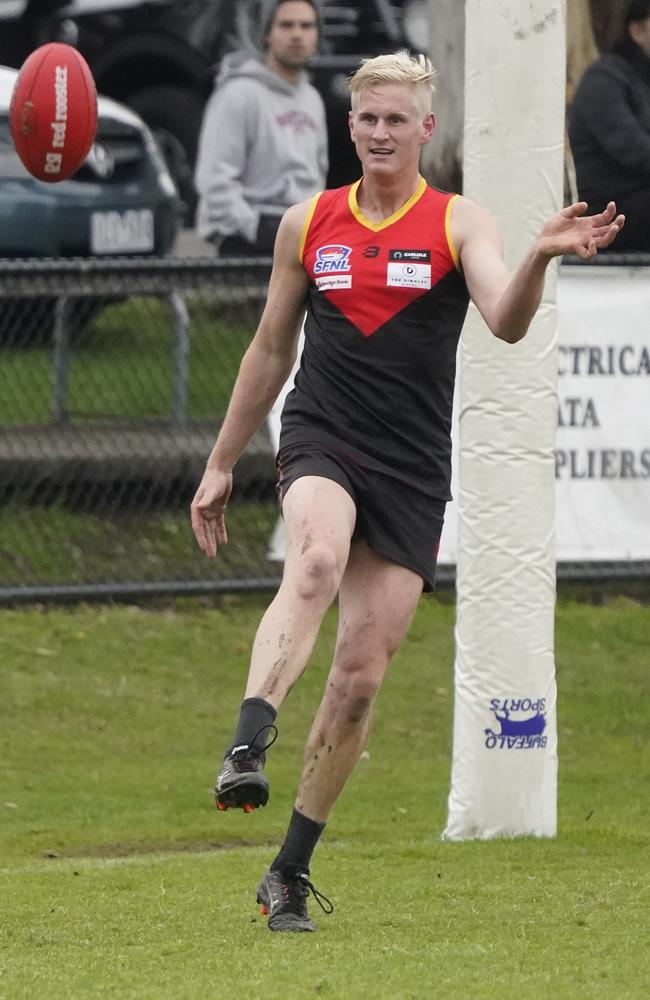 SFNL football: Division 1. Dingley v St Paul's McKinnon. Kristen Feehan (Dingley). Picture: Valeriu Campan