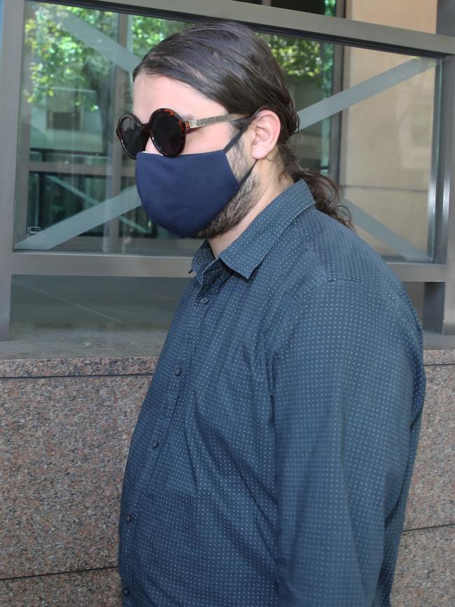 Nicholas Harvey Raymond leaves the Melbourne Magistrates’ Court on Monday. Picture: NCA NewsWire / David Crosling