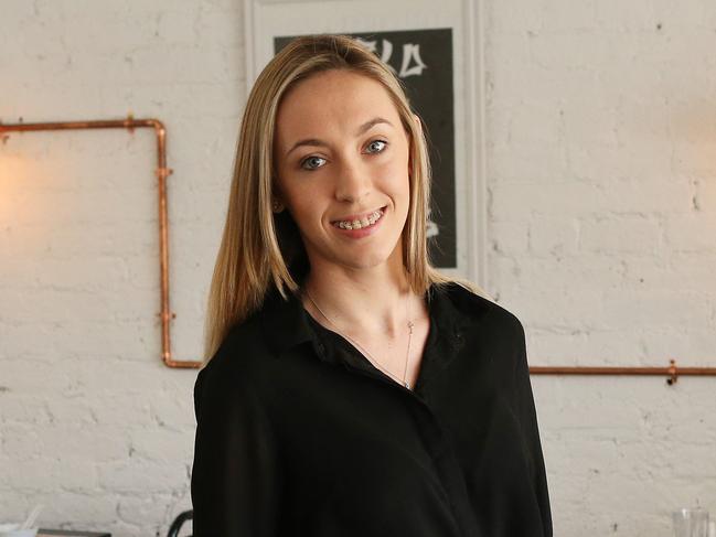 Jessica Martin who is the Australian Training Awards Ambassador and represented Australia in Restaurant Service at 2013 WorldSkills International Competition in Leipzig, Germany. Pictured at her workplace, Chinese restaurant Master, in Surry Hills.