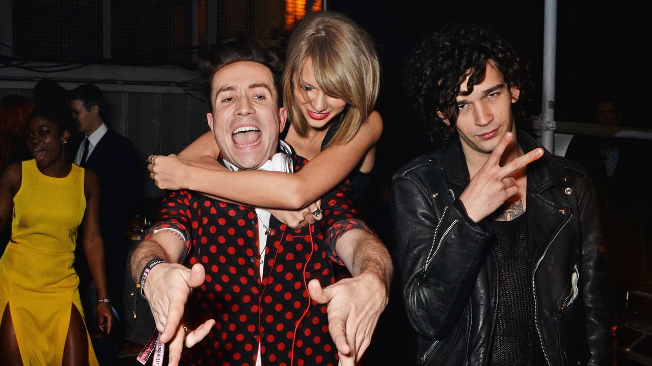 The pair - pictured here with Nick Grimshaw - at a London party together back in 2015. Picture: David M. Benett/Getty Images