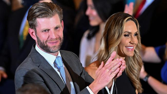 Lara, 41, has benefited from the gap left in the inner circle by the withdrawal from politics of Trump’s favourite child, Ivanka, who was his senior adviser in the White House. Picture: AFP