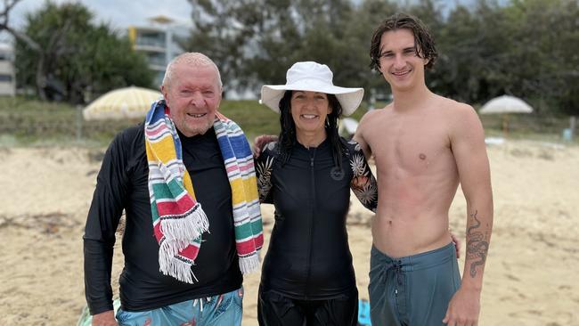 John, left, Bettina, middle, and Flyn, right. Photo: Asa Andersen.