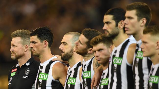 From a 23/1 bet at the start of the season to favourites for Saturday’s AFL grand final — Collingwood’s rise from 13th last season to the new pacesetter today is a tribute to the Magpies looking at themselves without a tone of arrogance or entitlement. Picture: Julian Smith