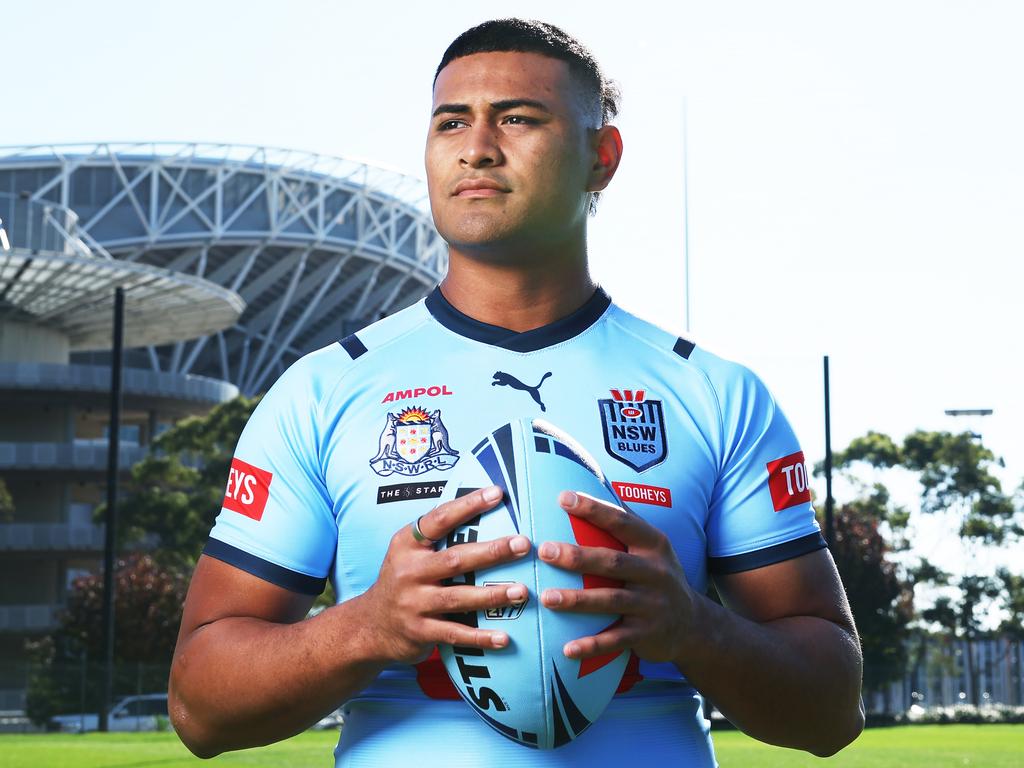 Blues debutant Haumole Olakau'atu on Tuesday. Picture: Rohan Kelly