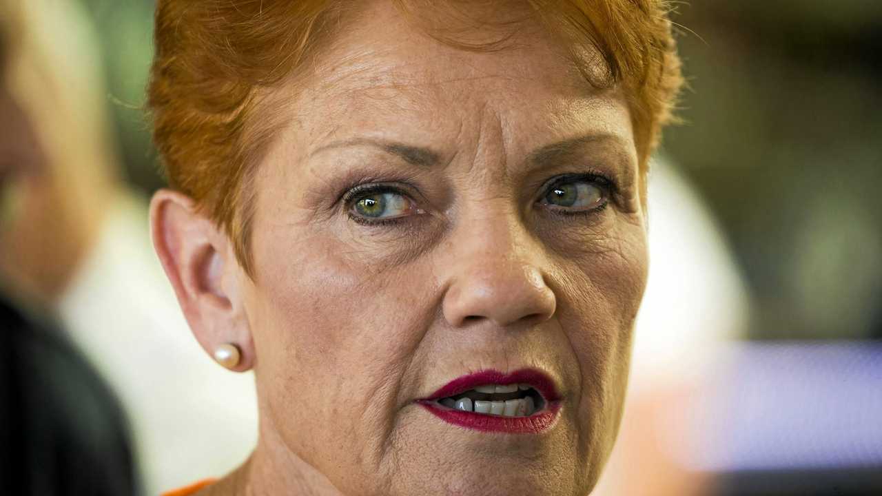 One Nation leader Senator Pauline Hanson. Her candidate in Gympie is Chelle Dobson. Picture: GLENN HUNT