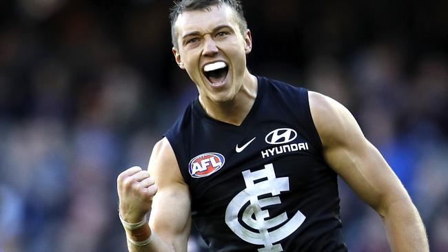 Patrick Cripps will play his 100th game for Carlton this weekend. Picture: Dylan Burns/AFL Photos.