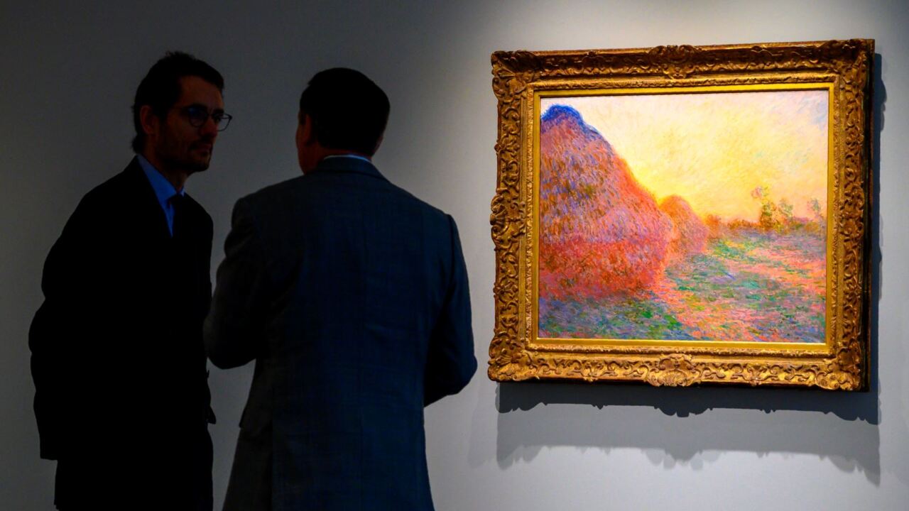 Monet's Haystacks painting fetches $160m at NY auction